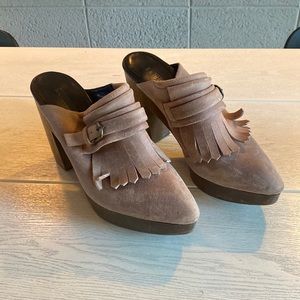 Rachel Comey light pink clogs